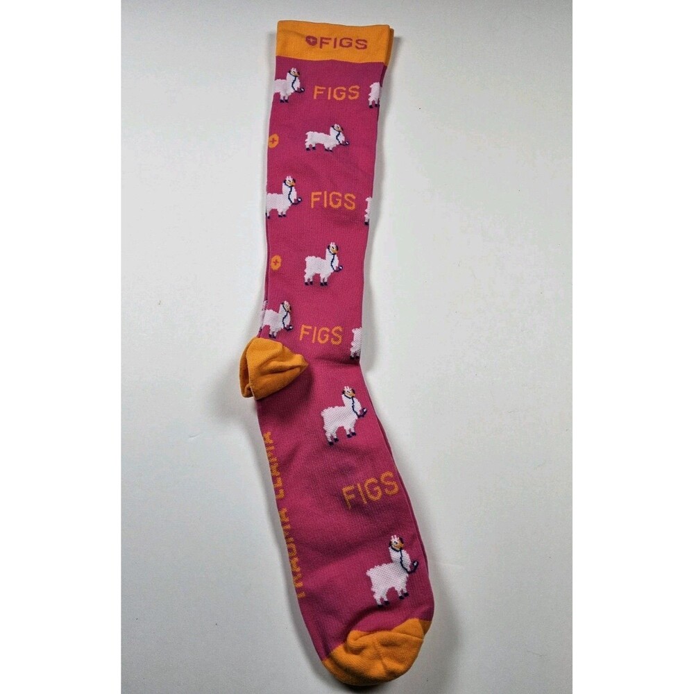FIGS Compression Trauma Llama Nurse Medical Socks Size L